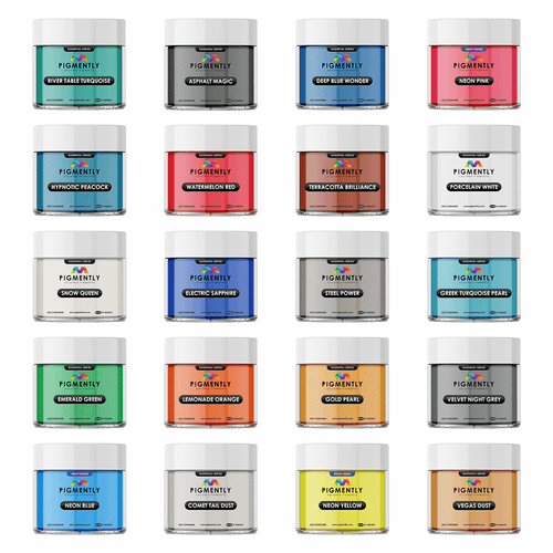 UltraClear Epoxy Epoxy Colors 51g Mica Powder Pigments 20 Bundle Pack