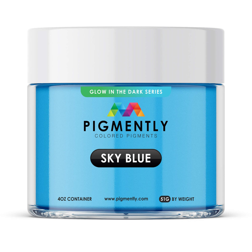 UltraClear Epoxy Epoxy Colors 51g Sky Blue Glow in the Dark Epoxy Powder Pigment