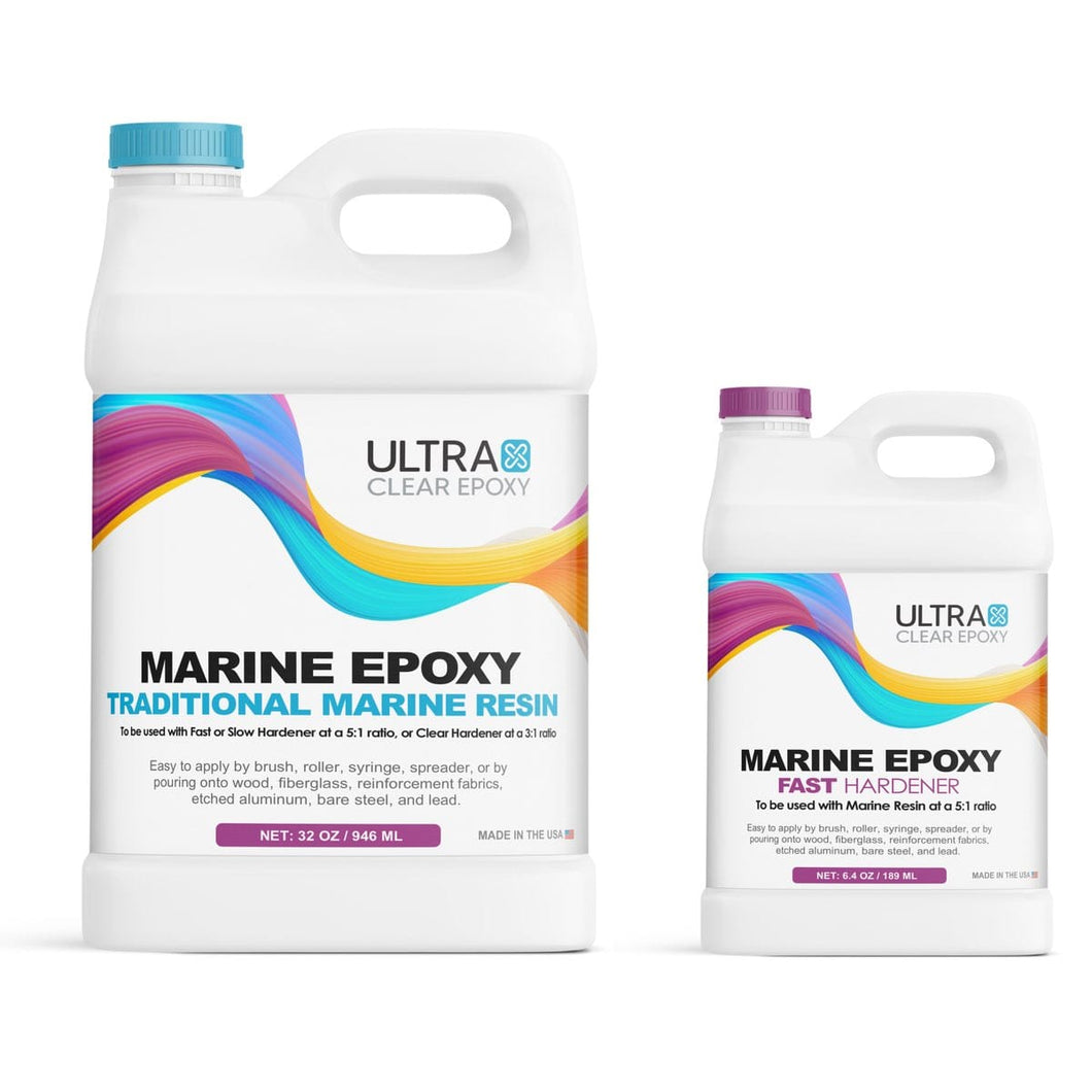UltraClear Epoxy Protective Coatings & Sealants 1 Quart Kit $79 Fast Marine Epoxy Kit