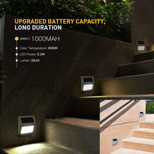 Load image into Gallery viewer, Stainless Steel LED Solar Stair Step Lights | Dusk to Dawn Auto On/Off | (2024 Model)
