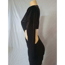 Load image into Gallery viewer, Symphony Black Velvet Dress
