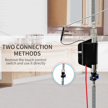 Load image into Gallery viewer, Videcshop Kitchen Faucet Brushed Gold / Stainless Steel / Smart Touch On VIDEC KW-66J  Smart Touch On Kitchen Faucet, 3 Modes Pull Down Sprayer, Smart Touch Sensor Activated, LED Temperature Control, Auto ON/Off, Ceramic Valve, 360-Degree Rotation, 1 or 3 Hole Deck Plate.
