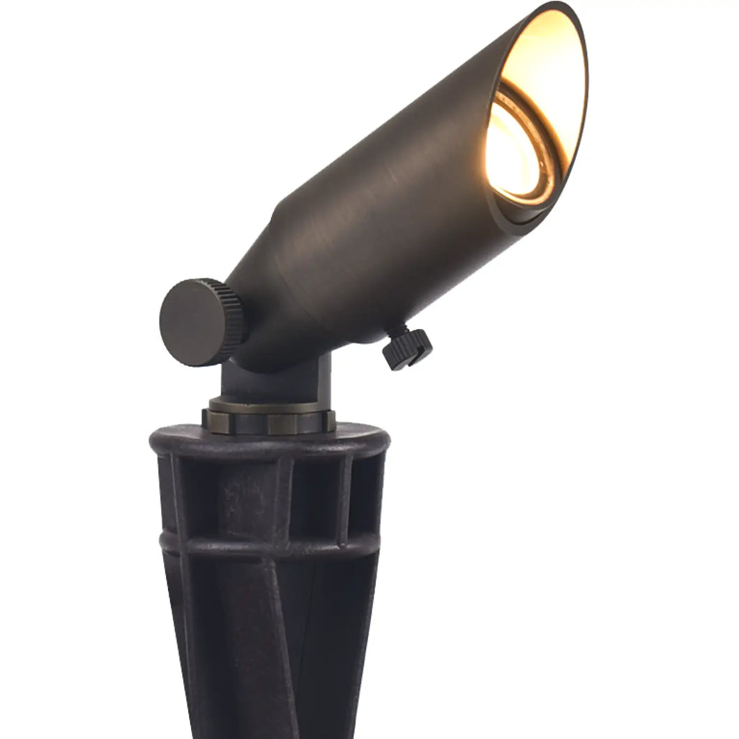 Brass Light Fixtures with Adjustable Shroud for MR8 Bulbs and 72 Inch Wire