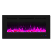 Load image into Gallery viewer, Wall Electric Fireplace with Remote Control and Touch Screen in 13 Flame Colors and Base Lights
