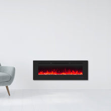 Load image into Gallery viewer, Wall Electric Fireplace with Remote Control and Touch Screen in 13 Flame Colors and Base Lights
