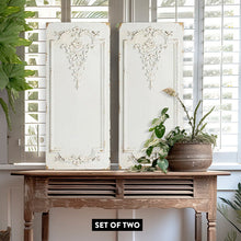 Load image into Gallery viewer, Large Ornate Wooden Wall Panels, Set of 2
