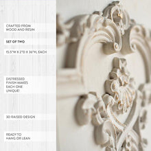 Load image into Gallery viewer, Large Ornate Wooden Wall Panels, Set of 2
