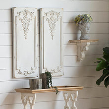 Load image into Gallery viewer, Large Ornate Wooden Wall Panels, Set of 2
