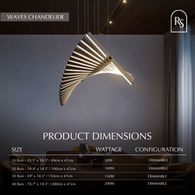 Load image into Gallery viewer, Waves Chandelier
