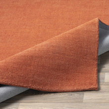 Carregar imagem no visualizador da galeria, Brockton Solid Orange Wool Rug
