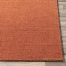 Carregar imagem no visualizador da galeria, Brockton Solid Orange Wool Rug
