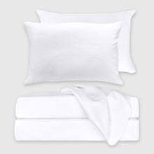 Load image into Gallery viewer, Bamboo Bed Sheet Set - White
