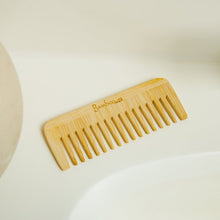 Load image into Gallery viewer, Bamboo Wide Tooth Comb | Compact

