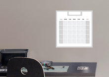 Load image into Gallery viewer, Calendars: Grey Square Modern One Month Calendar Dry Erase - Removable Adhesive Decal
