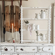 Load image into Gallery viewer, 24 Inch White Spindle Wood Shelf
