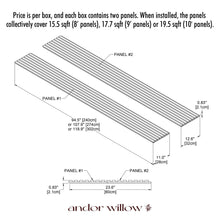 Load image into Gallery viewer, White Oak (Black Felt) Willow Panel
