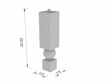 Carregar imagem no visualizador da galeria, Watsonville Gold &amp; Blac Resin Table Lamp
