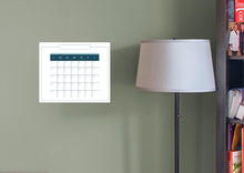 Load image into Gallery viewer, Calendars: Touch of Blue Modern One Month Calendar Dry Erase - Removable Adhesive Decal
