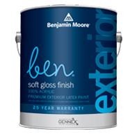 Benjamin Moore  Ben Exterior Paint- Soft Gloss  (543)
