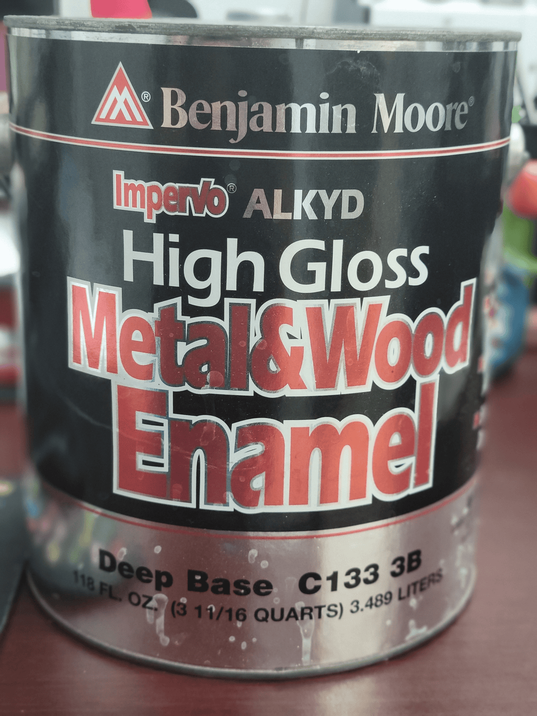 Impervo Metal & Wood Enamel High Gloss C133-3B ( for medium dark colors only)