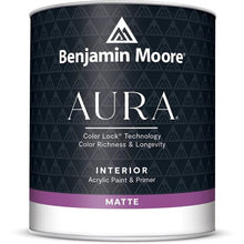 Load image into Gallery viewer, Benjamin Moore Paint Quart / White Aura® Waterborne Interior Paint - Matte Finish N522 023906757212
