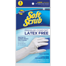 Carregar imagem no visualizador da galeria, Soft Scrub Vinyl Cleaning Gloves White 1 pair
