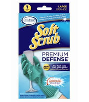 Soft Scrub Rubber Cleaning Gloves L Purple 1 pair