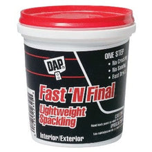 Load image into Gallery viewer, Dap 12142 1-Quart Fast&#39;N Final Spackling Interior and Exterior
