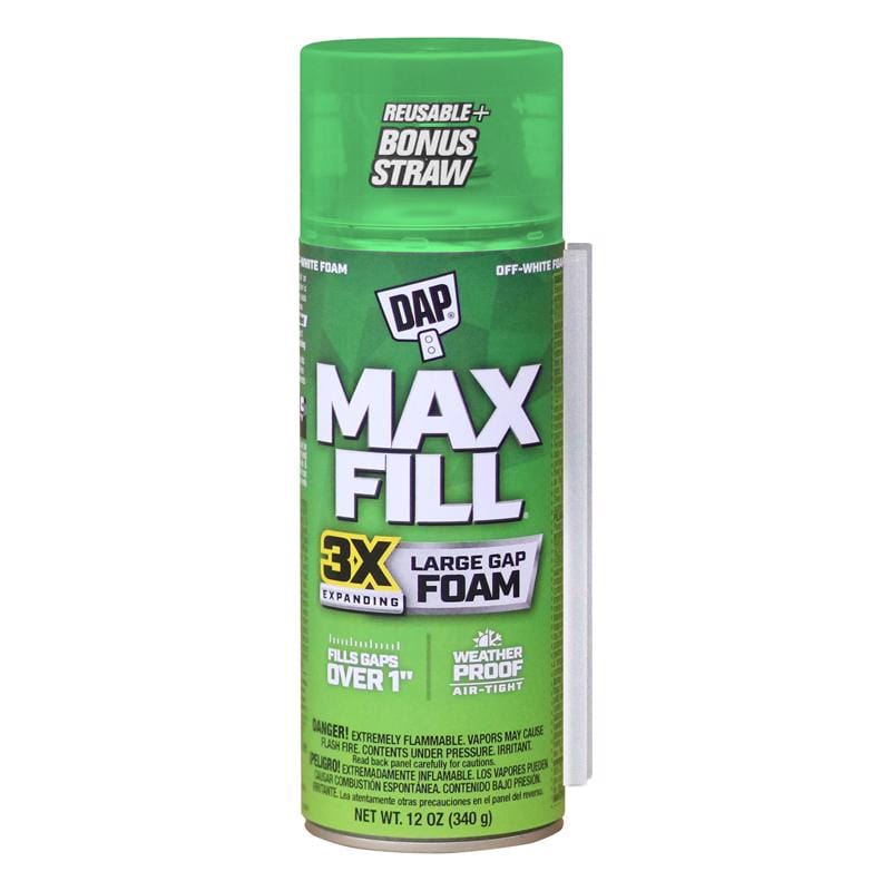 Touch 'n Foam Max Fill Tan Polyurethane Foam Expanding Sealant 12 oz