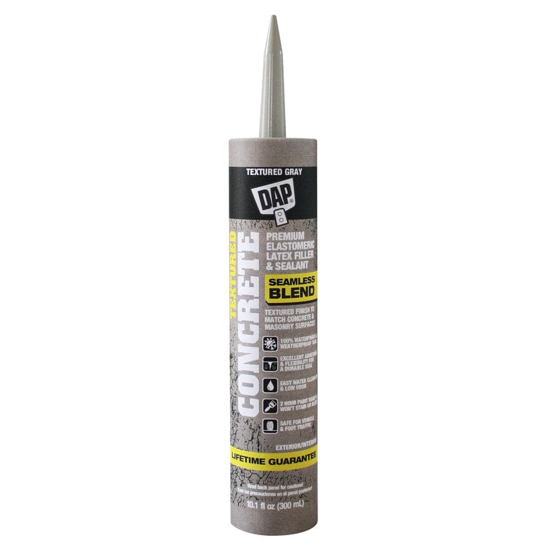 DAP Gray Acrylic Latex Concrete and Mortar Waterproof Sealant 10.1 ounce