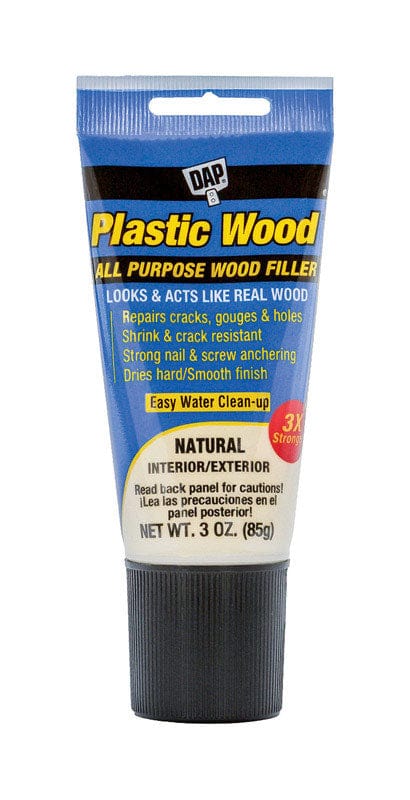 Dap 00580 3 oz. Plastic Wood Latex Wood Filler, Natural