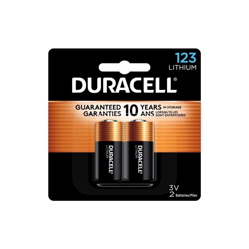 Duracell Lithium 123 3 V 1470 Ah Camera Battery DL123AB2PK 2 pk