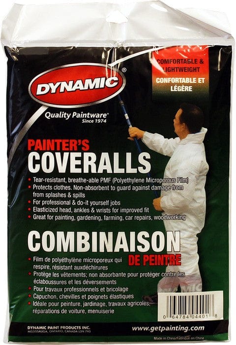 Dynamic  HD PMF Coveralls White / Hood