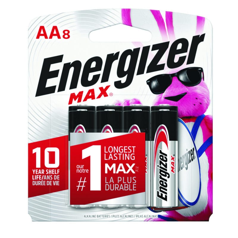 Energizer Max AA Alkaline Batteries 8 pk Carded