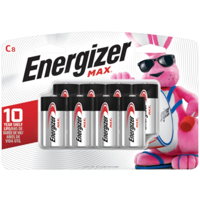 Energizer Max C Alkaline Batteries 8 pk Carded