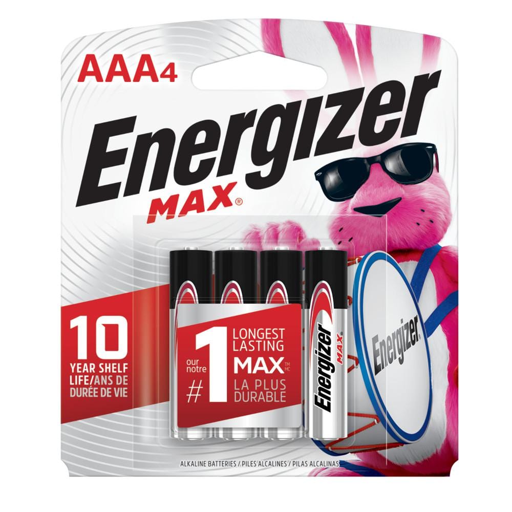 Energizer Max AAA Alkaline Battery, 4 count