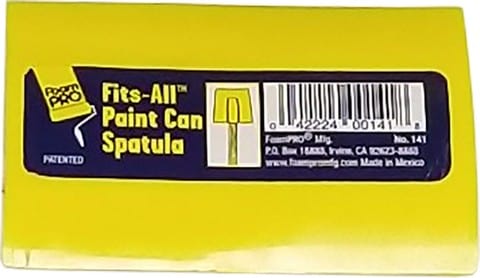 Foampro Foam Pro Fits-All Sticks Yellow Plastic Paint Spatula 141