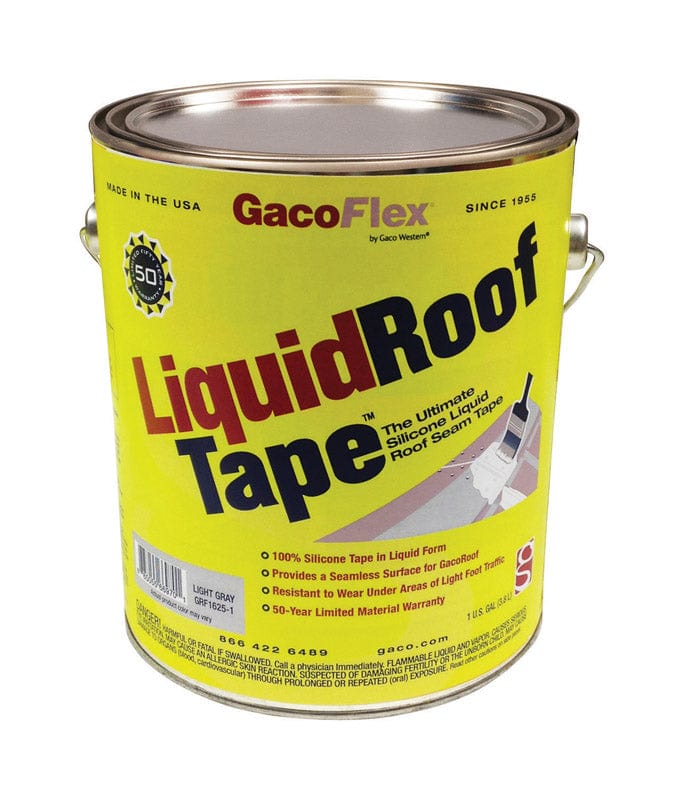 GacoFlex LiquidRoofTape Light Gray Silicone Roof Tape 1 gal.
