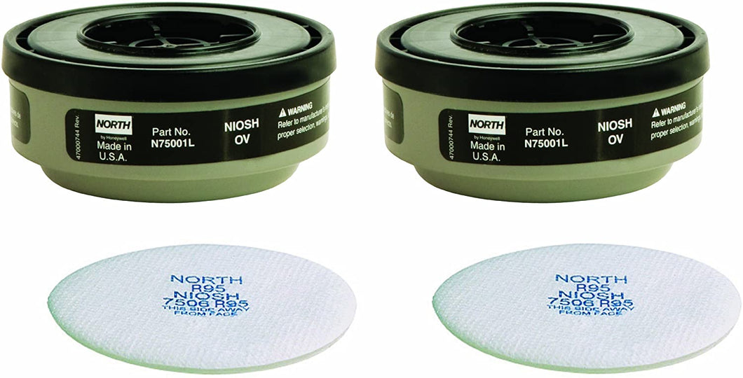 Honeywell North R95 Paint Spray and Pesticide Replacement Cartridge and Filter 2 pk (RAP-74040)