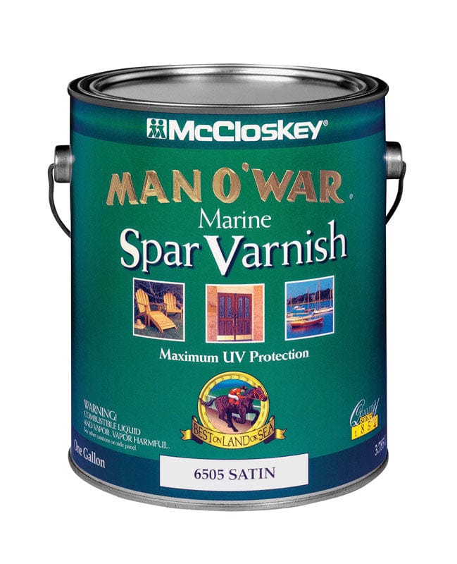 Man O' War McCloskey Satin Clear Marine Spar Varnish 1 gal.