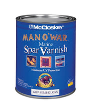 Carregar imagem no visualizador da galeria, Man O&#39; War McCloskey Semi-Gloss Clear Marine Spar Varnish
