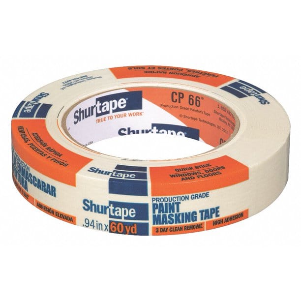Shurtape 199898 CP66 24mm x 55m Professional Grade Masking Tape s/w