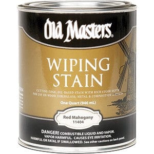Old Masters 11404 Qt Red Mahogany Wiping Stain 240 VOC