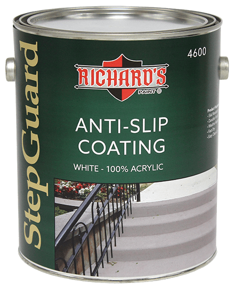 Richard's #4600 Series, Step Guard Revestimiento para pisos con textura antideslizante 100 % acrílico