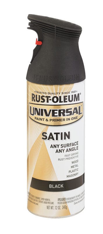 Rust-Oleum Universal Satin Black Spray Paint 12 oz.