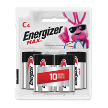 Load image into Gallery viewer, 32108 Energizer MAX C Alkaline Batteries 4 pk Carded
