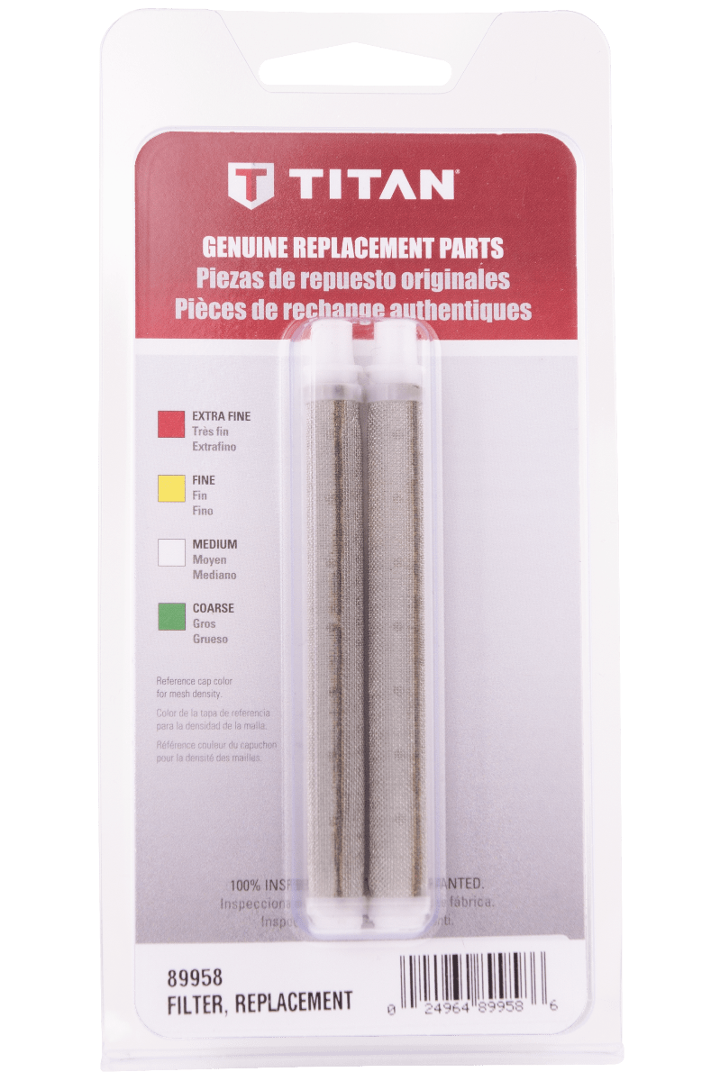 Titan Replacement Filter (Unthreaded) White 60 Mesh - Medium (2-PACK)