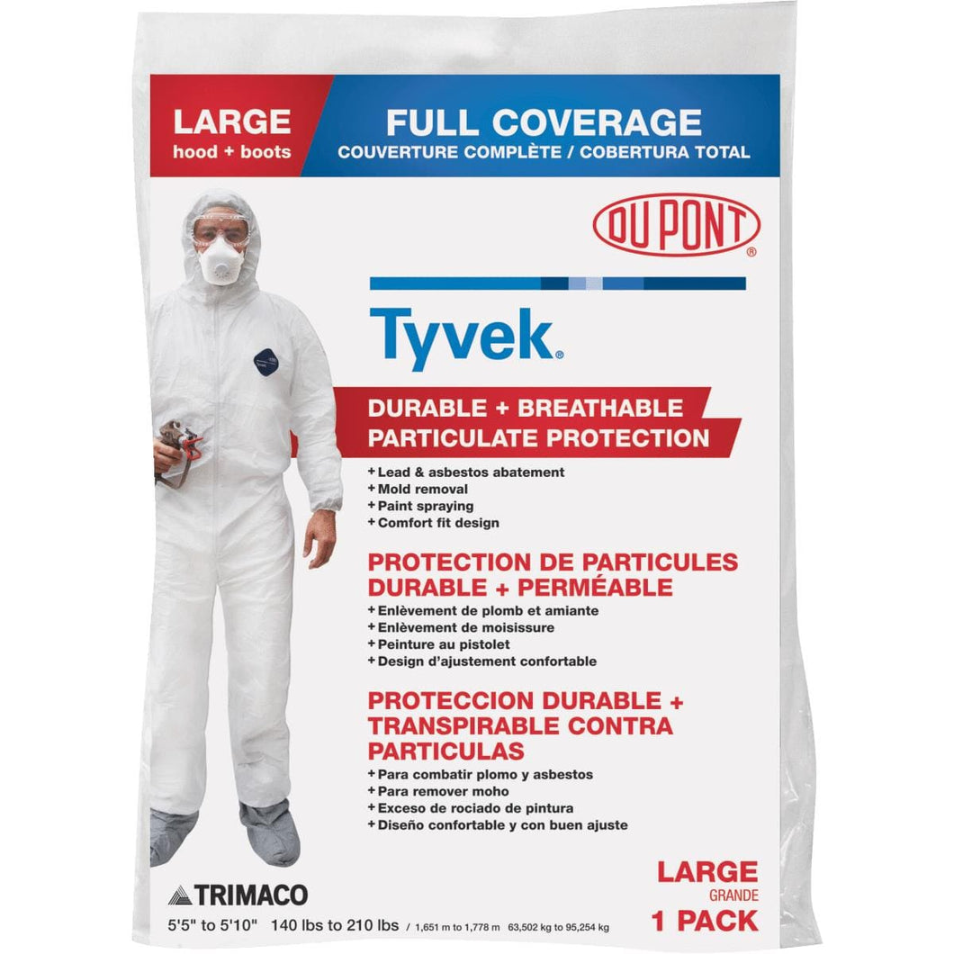 Trimaco Tyvek Tyvek Coveralls White 1 pk