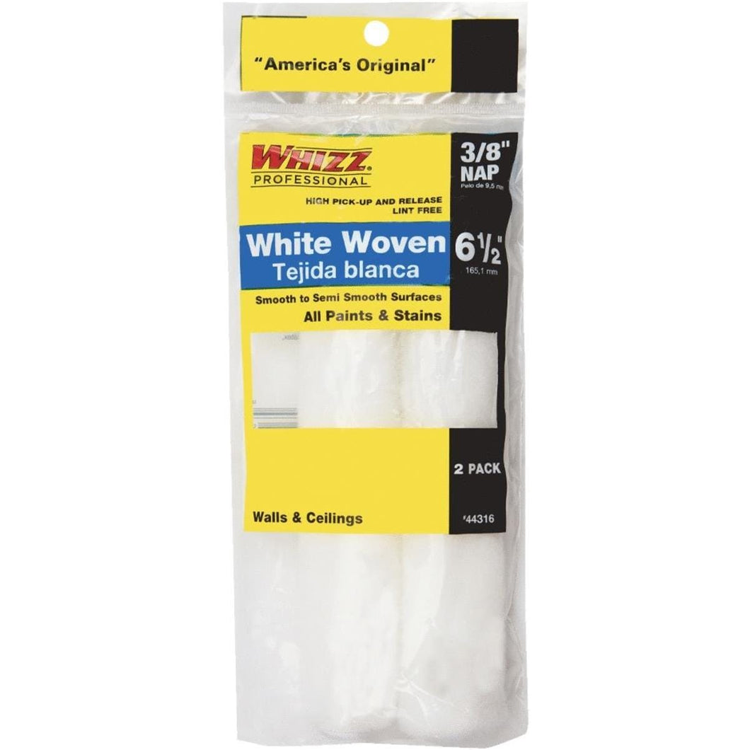 Whizz Woven 3/8 in. x 6.5 in. W Mini Paint Roller Cover 2 pk
