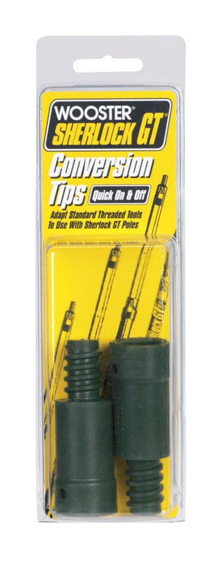 Wooster Sherlock .5 in. Dia. Plastic Extension Pole Conversion Tips Black